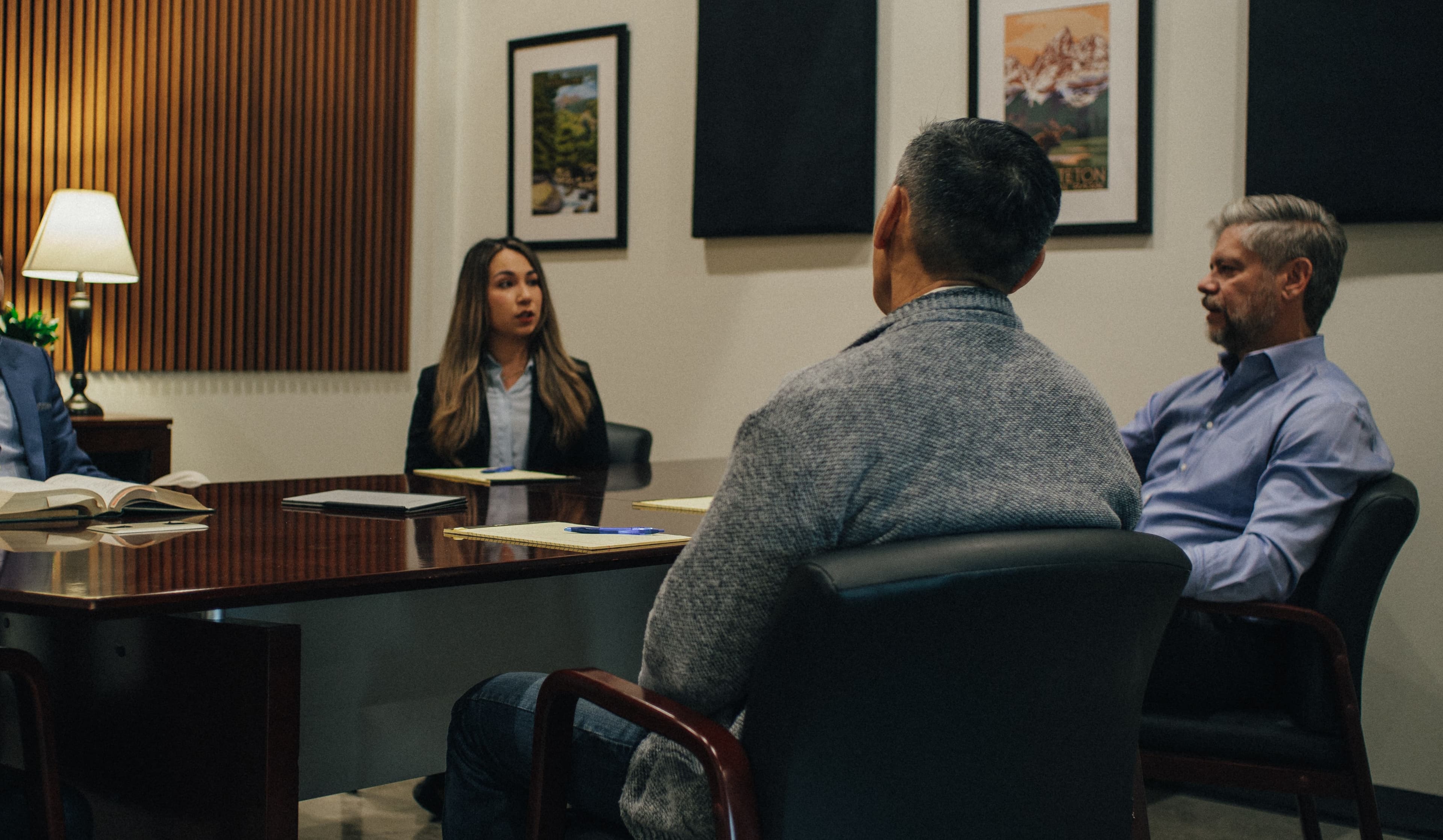 The Vames Wang Sosa Hood conference room at the Gresham, Oregon office