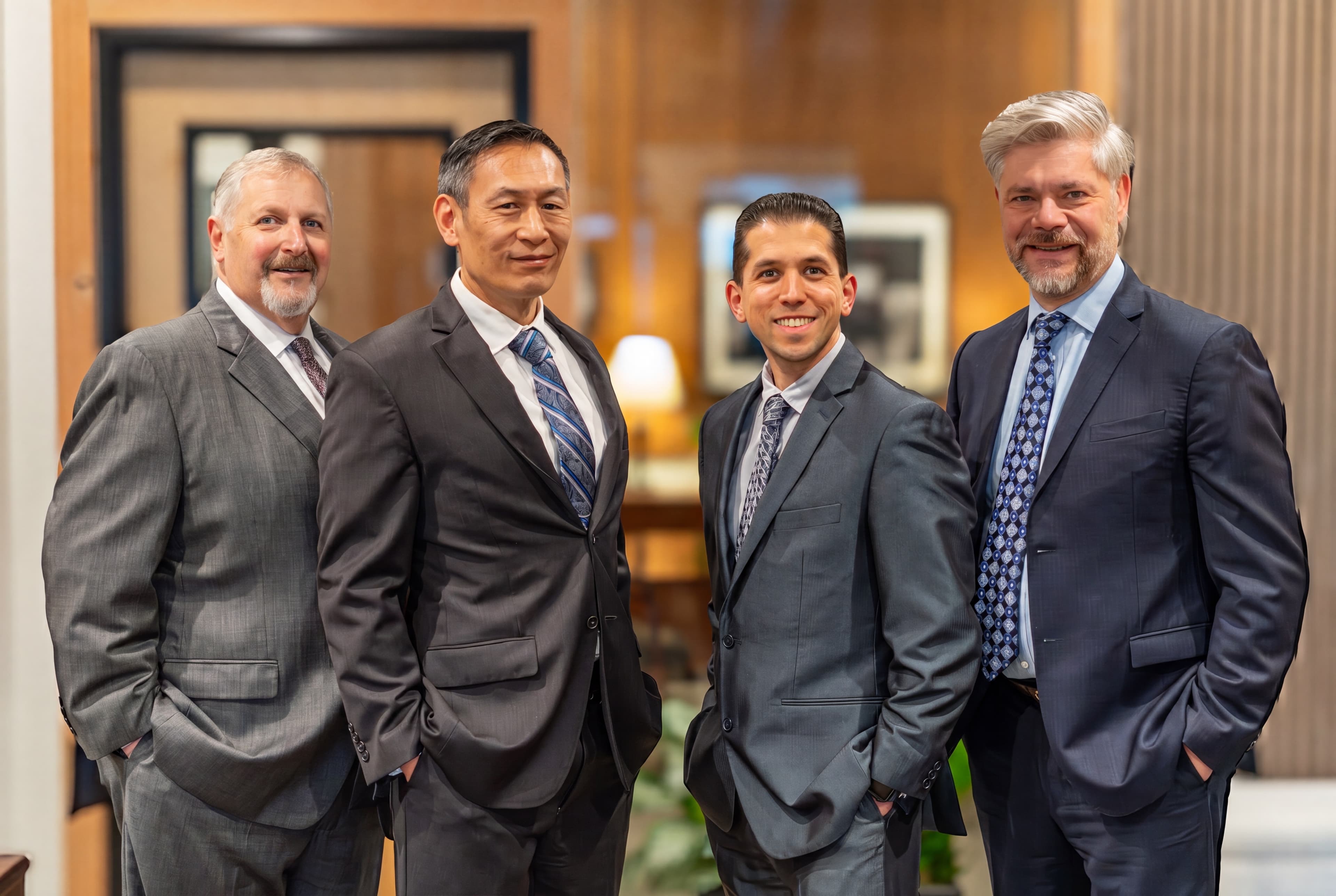 Paul Vames, Emery Wang, Nathan Sosa, and Drake Hood: partners of Vames Wang Sosa Hood